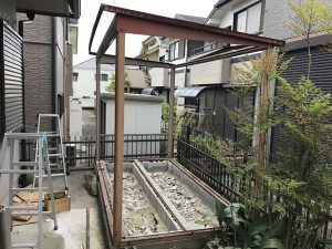 神戸市須磨区で物置の解体撤去作業